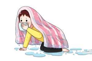 摄图网_401768262_火灾里自救的男孩(企业商用).png 图片